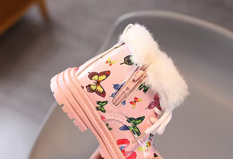 Bota de invierno con forro de peluche cálido en España