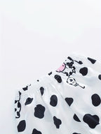 Comodidad total en casa Conjunto de pijama de 2 piezas estilo animado