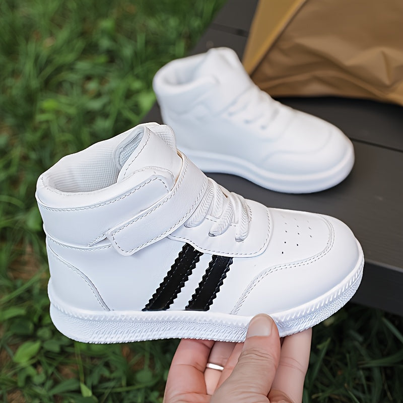 Zapatillas Deportivas Blancas con Rayas Negras