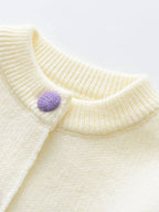 Conjunto Niña Invierno Felpa Chaqueta y Falda Frutas 3D
