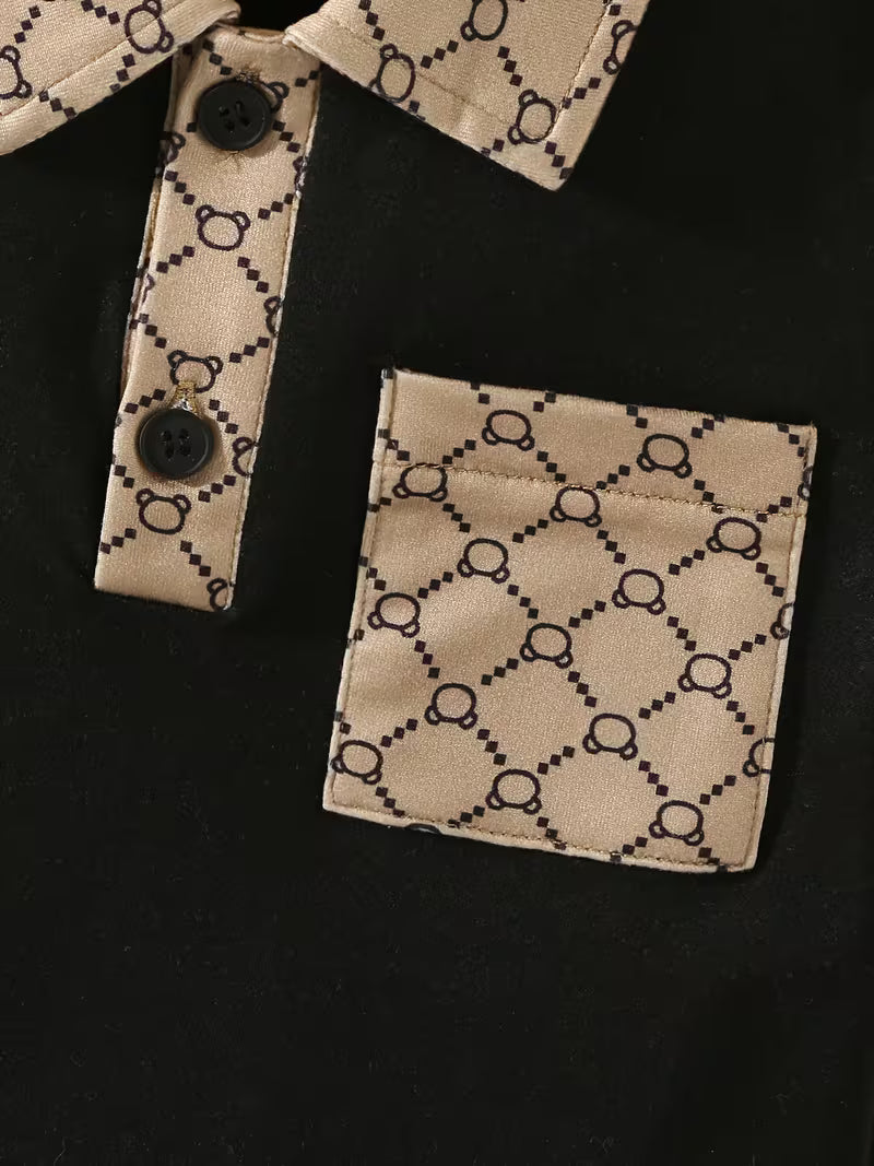 Conjunto Polo y Short Monogram para Niños