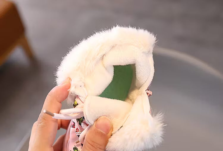 Bota de invierno con forro de peluche cálido en España