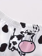 Comodidad total en casa Conjunto de pijama de 2 piezas estilo animado