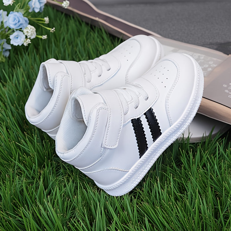 Zapatillas Deportivas Blancas con Rayas Negras