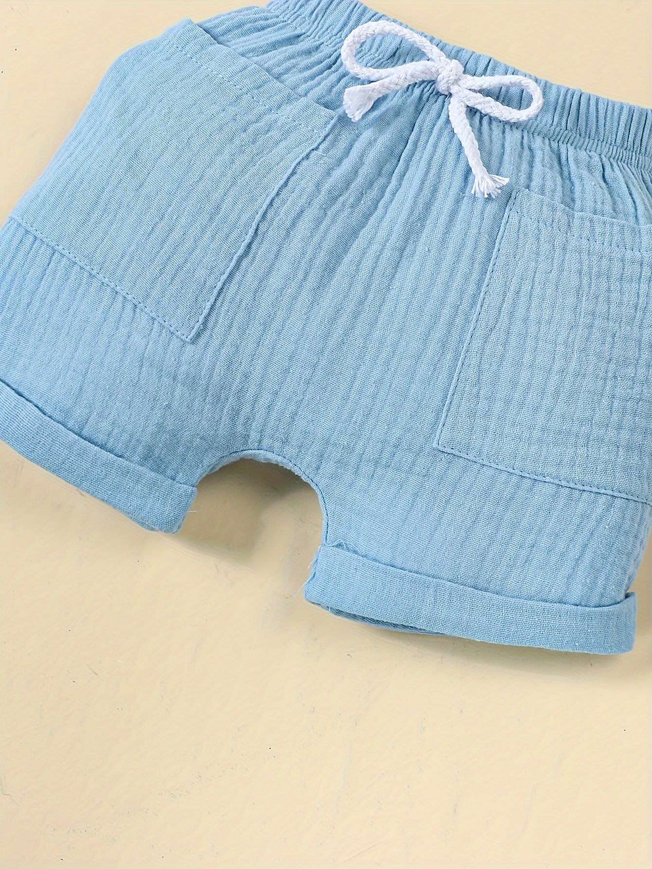 Conjunto de Verano para Bebé: Camiseta y Pantalón Corto de Algodón