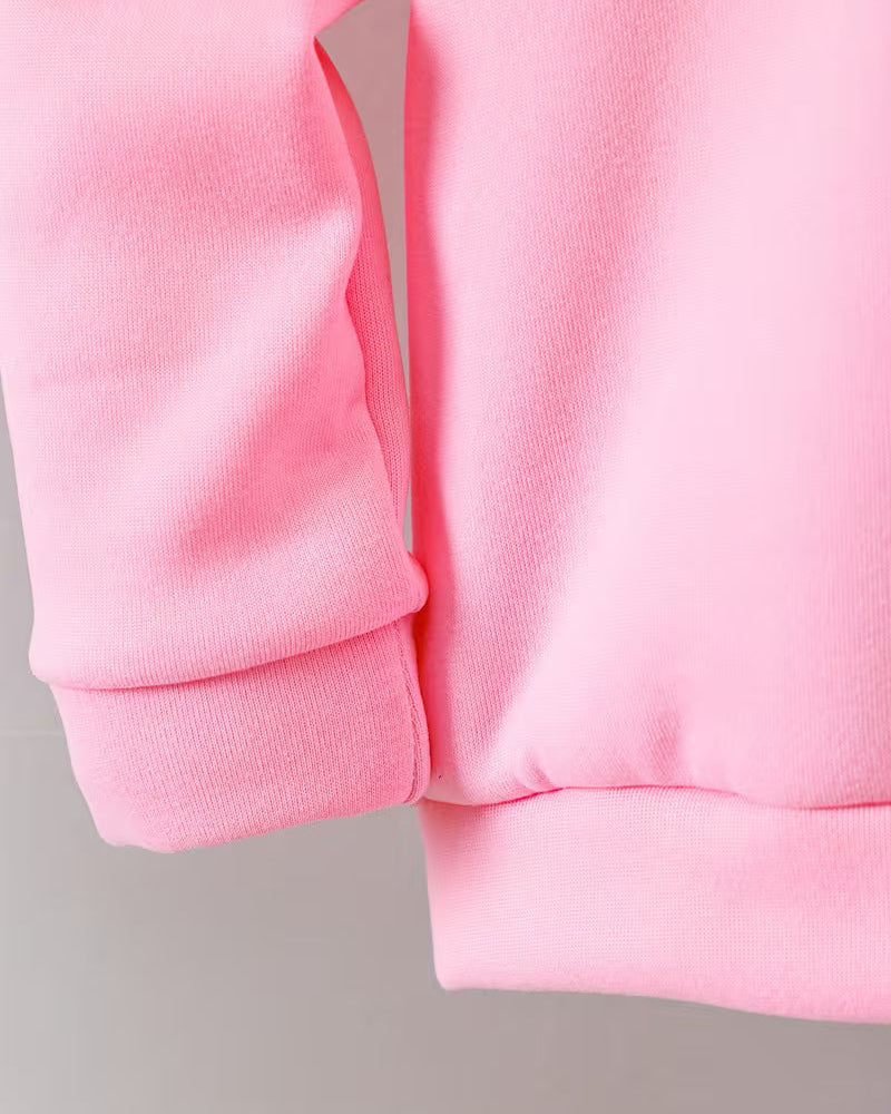 Conjunto niña 2 piezas sudadera con capucha y pantalón deportivo a juego para ropa niña en España