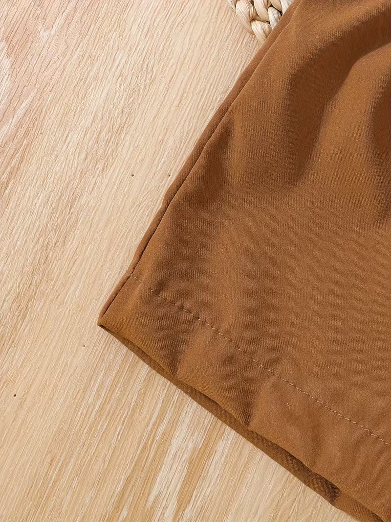 Conjunto Teddy Gentleman con Body de Ositos y Tirantes"