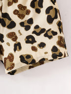 Conjunto de Verano con Estampado de Leopardo y Volantes