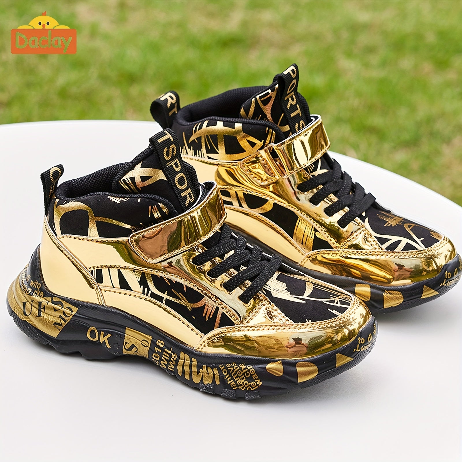 Zapatillas Deportivas Doradas para Niños