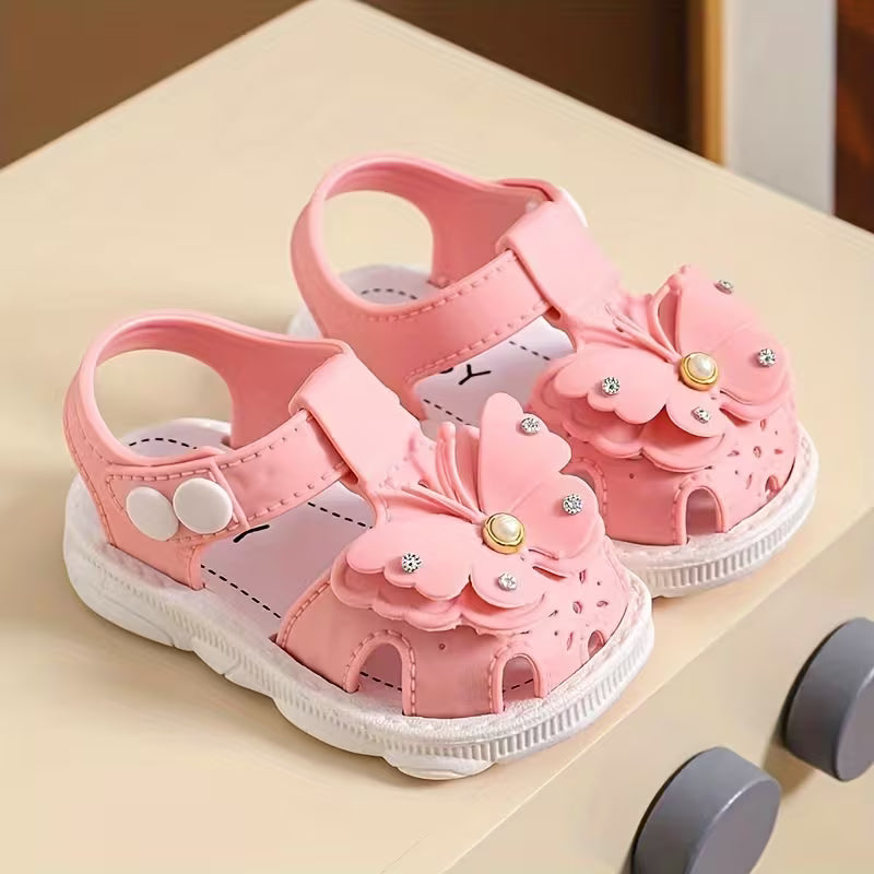 Sandalias de Mariposa con Brillos para los Primeros Pasos