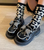 Zapato brillante para niñas con lazo elegante en España
