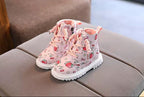 Botas de invierno con estampado de frutas para niñas