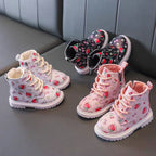 Botas de invierno con estampado de frutas para niñas