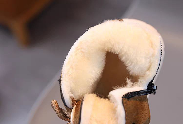 suela zapatos de invierno cálidos para niños