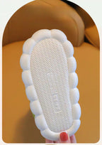 Botas de invierno con forro de piel suave y estampado de dinosaurios en 3D vista trasera