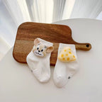 Calcetines divertidos de dibujos animados, con algodón suave y diseño 3D