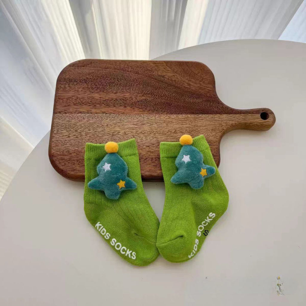 Calcetines divertidos de dibujos animados, con algodón suave y diseño 3D