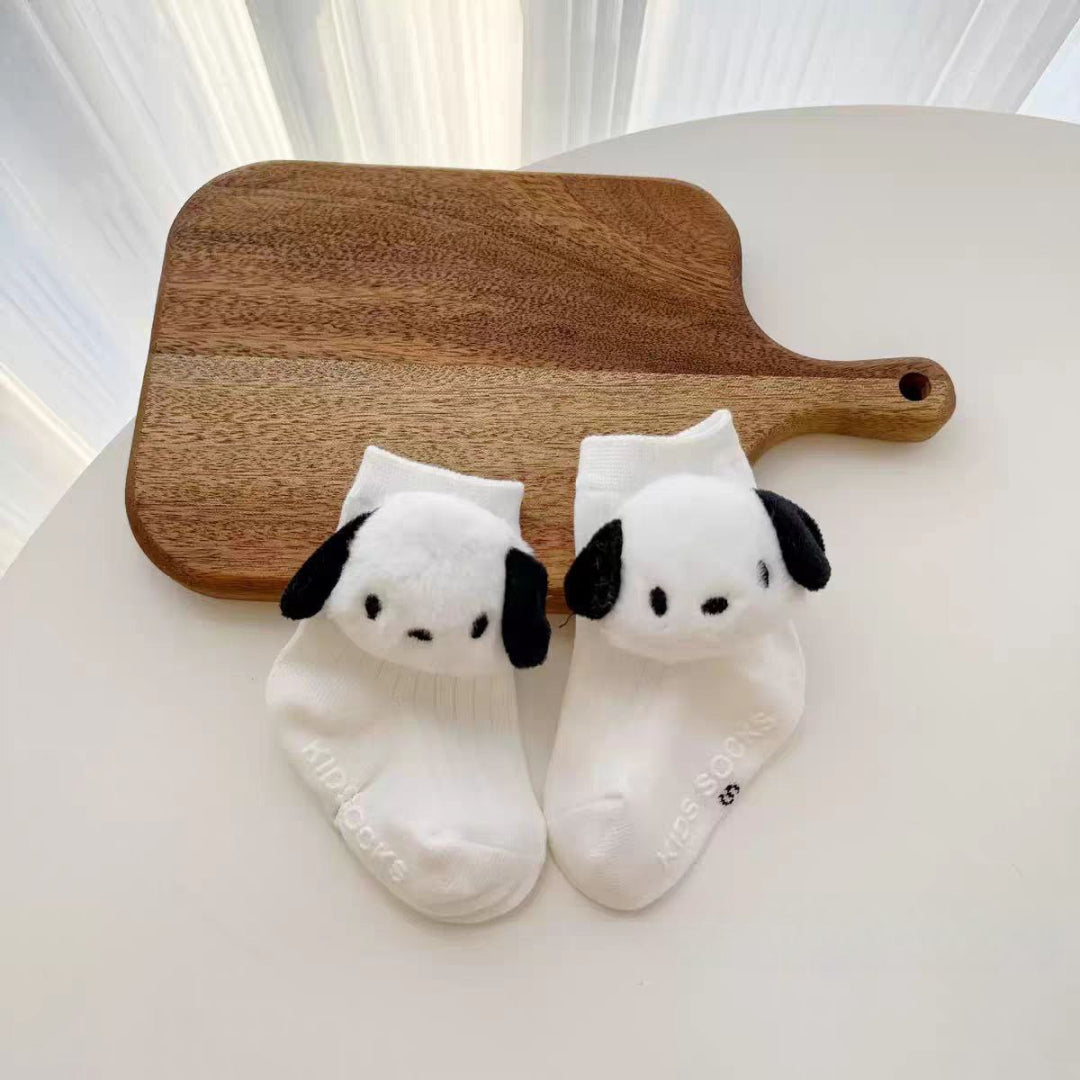 Calcetines divertidos de dibujos animados, con algodón suave y diseño 3D