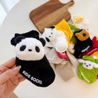 Calcetines divertidos de dibujos animados, con algodón suave y diseño 3D