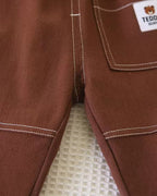 Conjunto niño invierno 3 piezas camisa chaleco de lana y pantalón cómodo vista completa