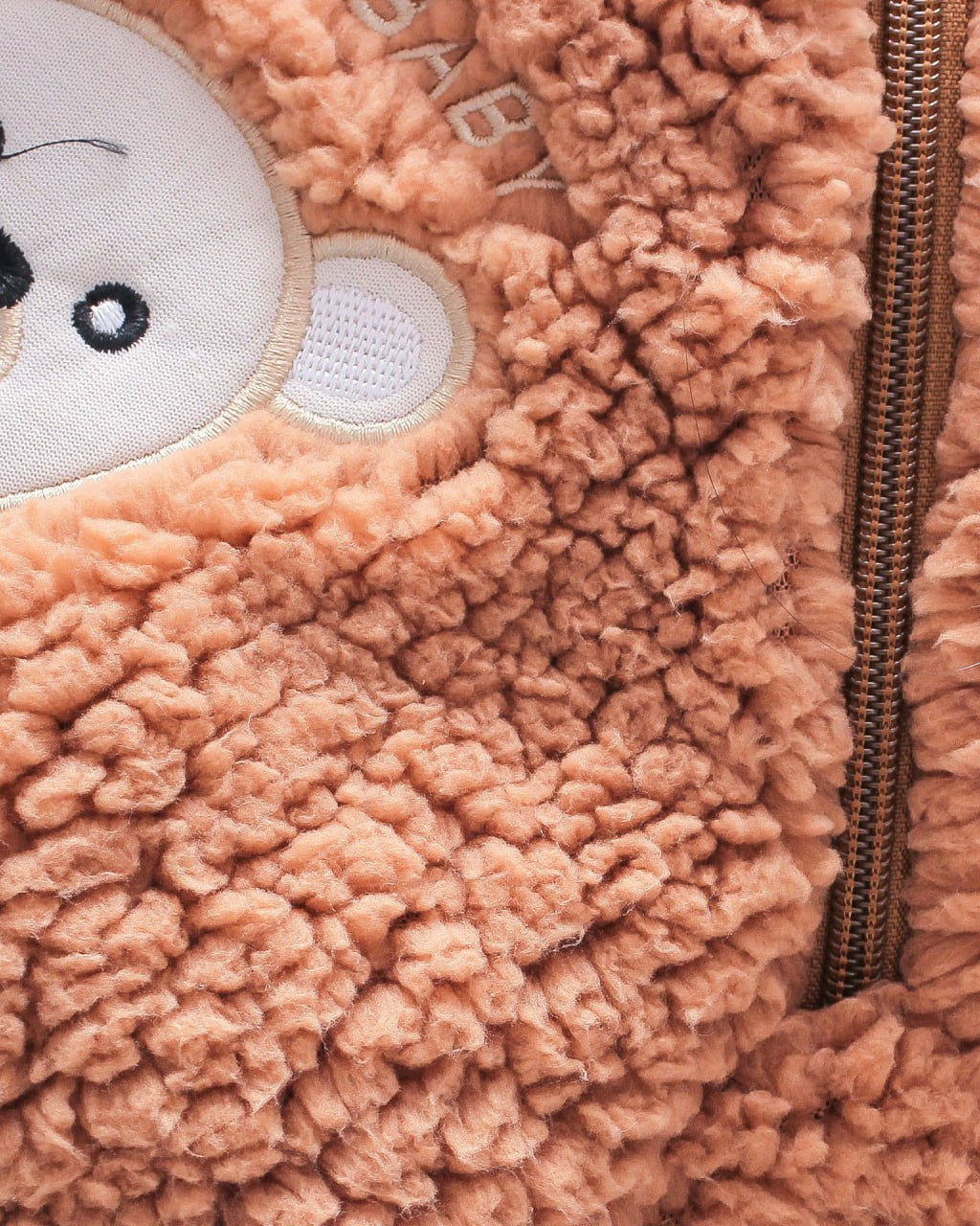 Conjunto niño invierno sherpa Teddy Bear con capucha y orejitas