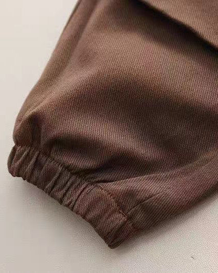 Conjunto bebé 3 piezas invierno chaleco lana camisa estampada y pantalón cómodo detalle chaleco