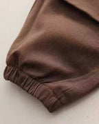 Conjunto bebé 3 piezas invierno chaleco lana camisa estampada y pantalón cómodo detalle chaleco
