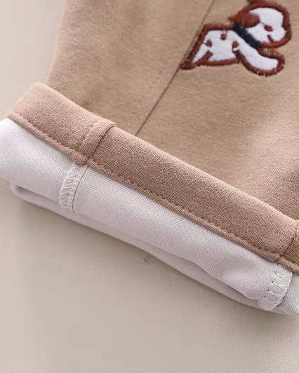 Conjunto bebé invierno 3 piezas con suéter de lana bordado camisa y pantalón detalle suéter