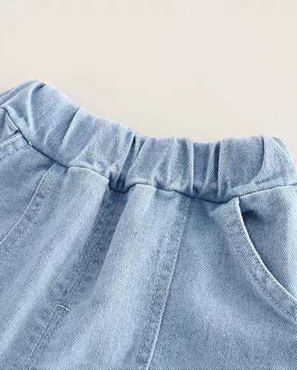 Conjunto niño ropa infantil 3 piezas vaquero moderno con camisa y pantalón , Ideal para primavera en España