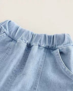Conjunto niño ropa infantil 3 piezas vaquero moderno con camisa y pantalón , Ideal para primavera en España