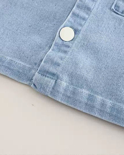 Conjunto niño ropa infantil 3 piezas vaquero moderno con camisa y pantalón , Ideal para primavera en España