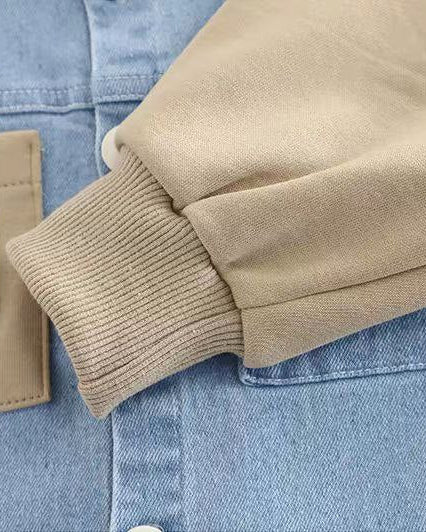 Conjunto niño ropa infantil 3 piezas vaquero moderno con camisa y pantalón , Ideal para primavera en España