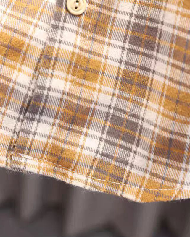 Conjunto bebé niño 3 piezas invierno: suéter lana, camisa cuadros y pantalón elástico en España