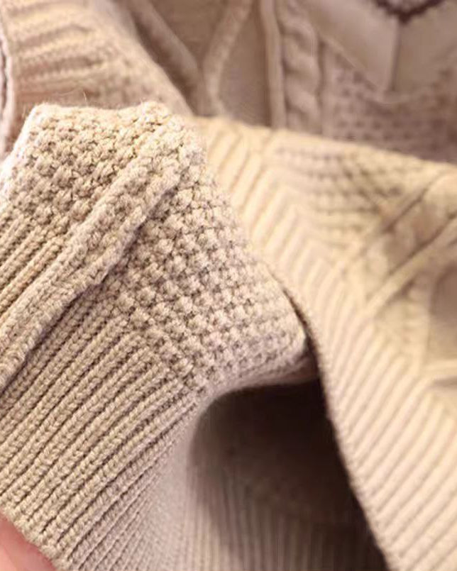 Conjunto bebé niño 3 piezas invierno: suéter lana, camisa cuadros y pantalón elástico en España