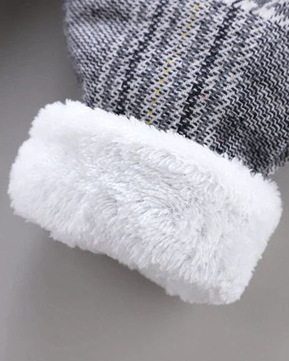 Conjunto bebé invierno 3 piezas chaqueta pantalón sudadera acolchada detalle chaqueta