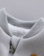 Conjunto bebé invierno 3 piezas chaqueta pantalón sudadera acolchada detalle chaqueta