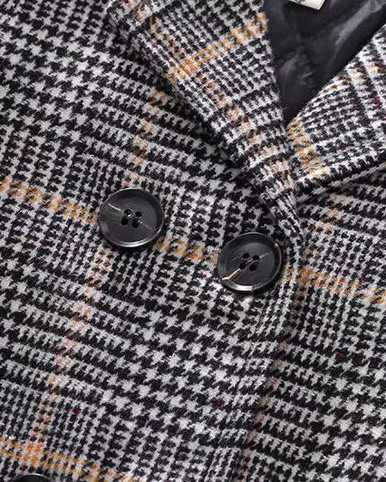 Abrigo de invierno infantil clásico elegante para niño y niña detalle diseño