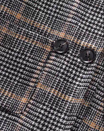 Abrigo de invierno infantil clásico elegante para niño y niña detalle diseño