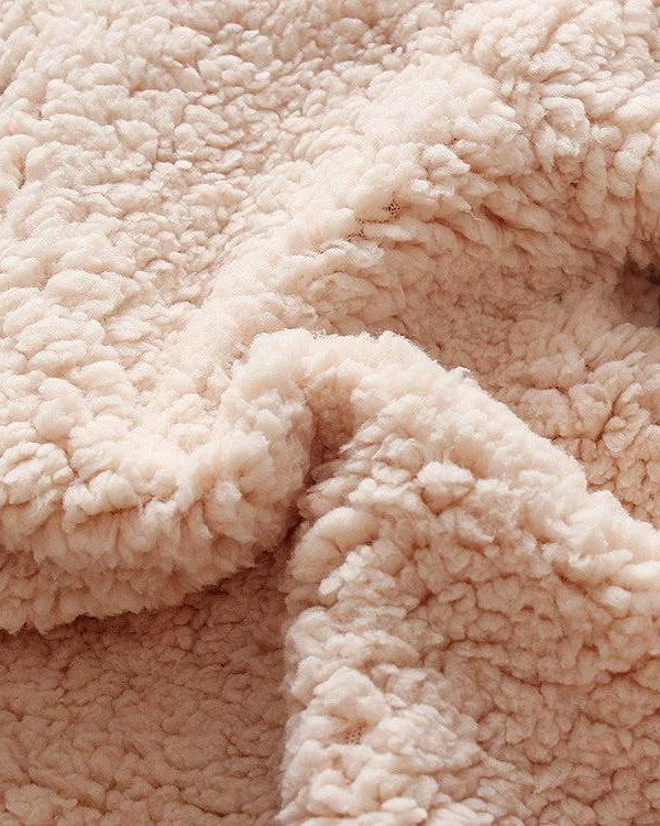 Conjunto de invierno niño sherpa Teddy Bear con capucha de orejitas y forro cálido detalle capucha