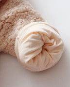 Conjunto de invierno niño sherpa Teddy Bear con capucha de orejitas y forro cálido detalle capucha