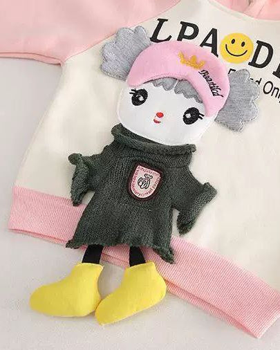 Conjunto niña invierno 2 piezas con sudadera con capucha y pantalón con forro de peluche | ropa bebé niña en España