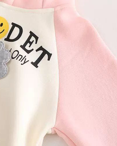 Conjunto niña invierno 2 piezas con sudadera con capucha y pantalón con forro de peluche | ropa bebé niña en España