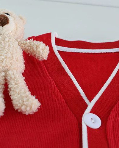 Conjunto bebé 3 piezas ropa infantil con diseño elegante de osito para niño y niña en España