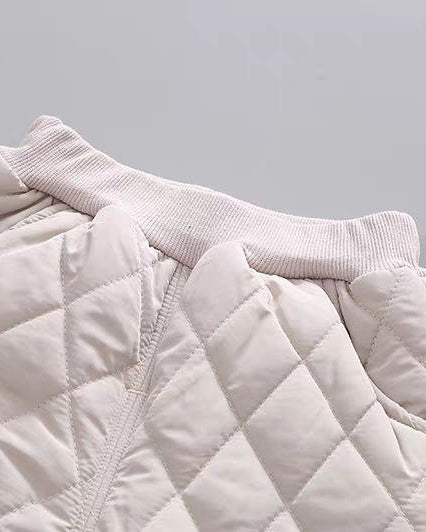 Conjunto bebé panda de invierno 2 piezas (chaqueta y pantalón) de algodón acolchado, cuello alto
