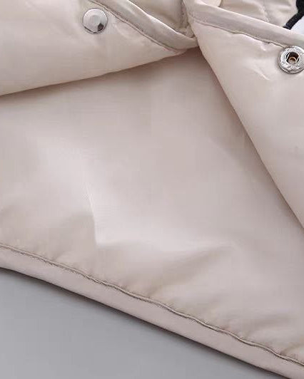 Conjunto bebé panda de invierno 2 piezas (chaqueta y pantalón) de algodón acolchado, cuello alto