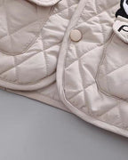 Conjunto bebé panda de invierno 2 piezas (chaqueta y pantalón) de algodón acolchado, cuello alto