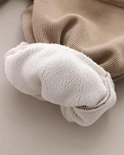 Conjunto bebé niño 3 piezas invierno: chaqueta acolchada con bordado de osito, camiseta interior y pantalón de algodón ropa en España