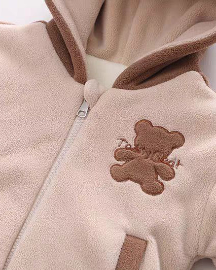 Conjunto bebé niño invierno 3 piezas: chaqueta, pantalón y bolso de oso , perfecto para los niños en España