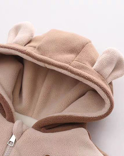 Conjunto bebé niño invierno 3 piezas: chaqueta, pantalón y bolso de oso , perfecto para los niños en España