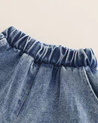 Conjunto bebé 3 piezas vaquero: chaqueta denim, camiseta de algodón y pantalón elástico para niño y  en España